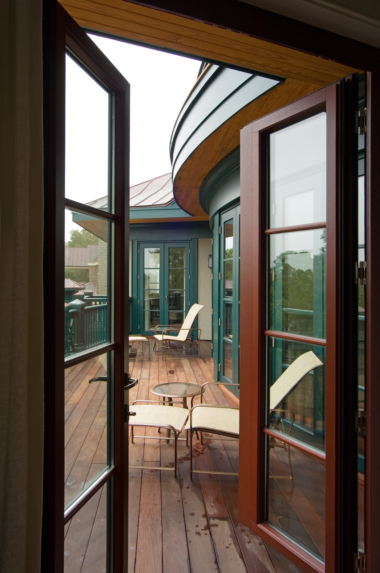 Courtyard doors