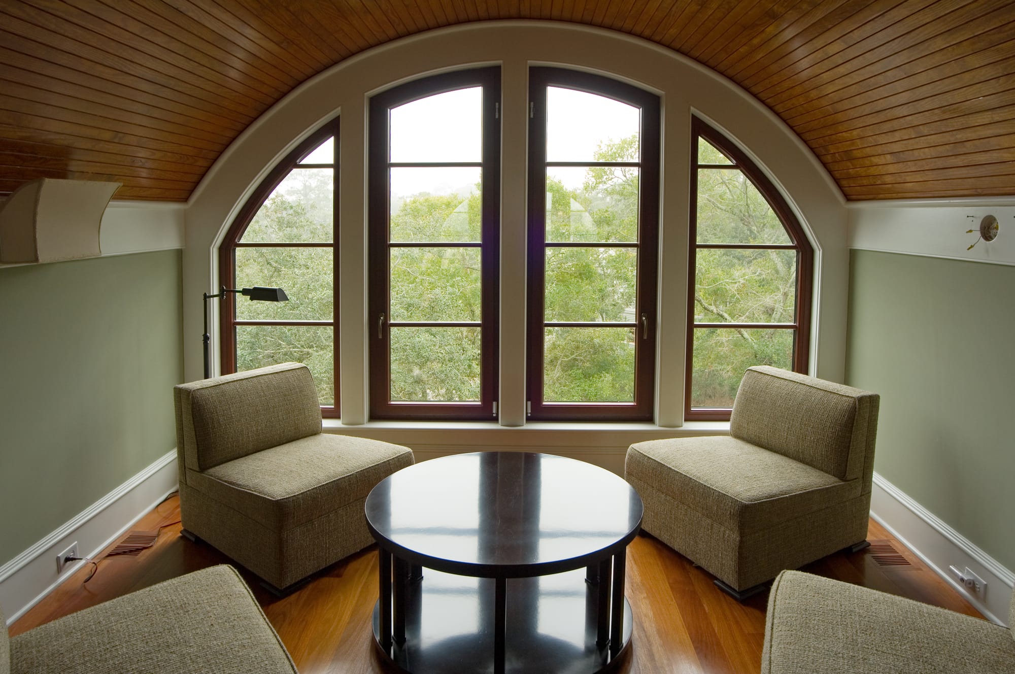 Arched window, sitting room